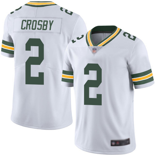 Green Bay Packers Limited White Men #2 Crosby Mason Road Jersey Nike NFL Vapor Untouchable